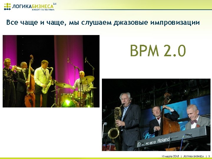 Все чаще и чаще, мы слушаем джазовые импровизации BPM 2. 0 15 марта 2018