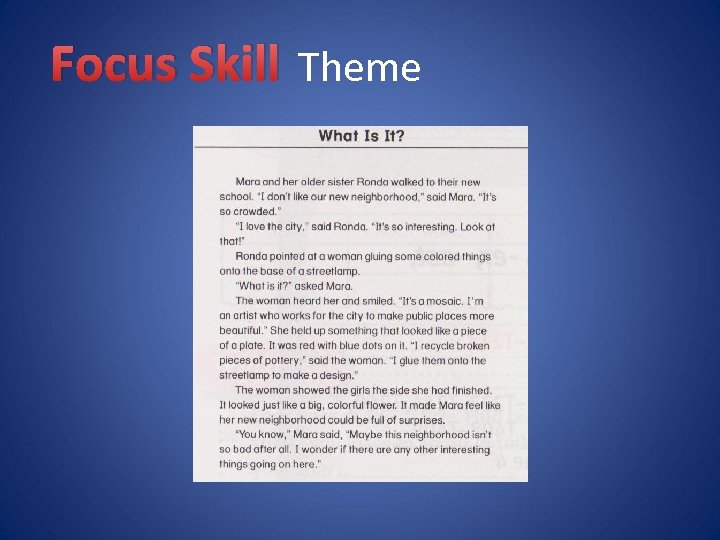 Focus Skill Theme 