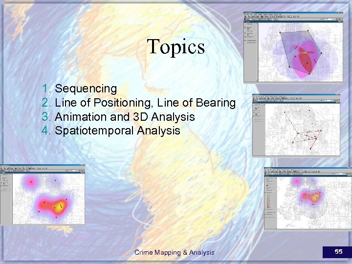 Topics 1. Sequencing 2. Line of Positioning, Line of Bearing 3. Animation and 3