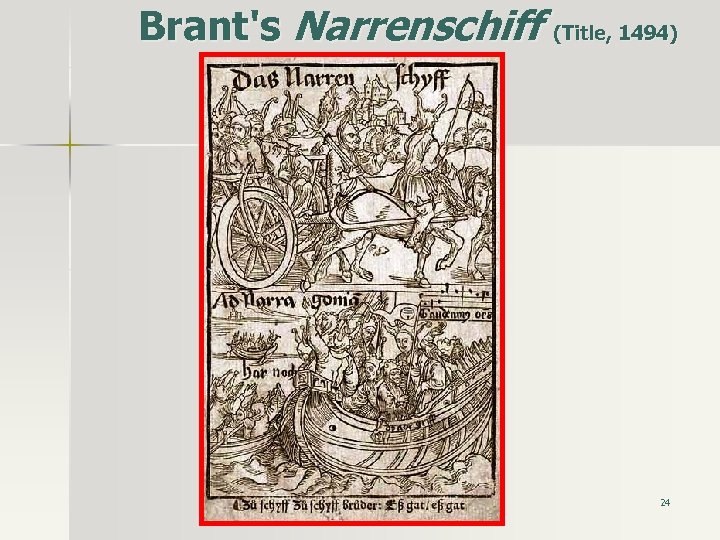 Brant's Narrenschiff (Title, 1494) 24 