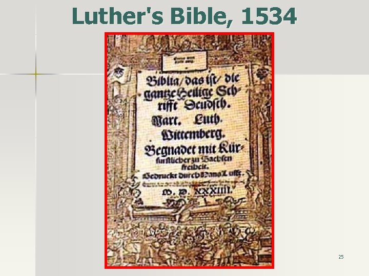 Luther's Bible, 1534 25 