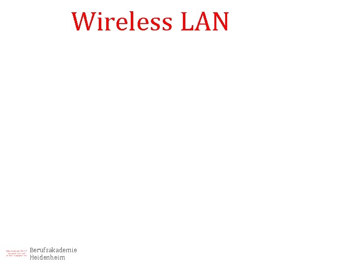 Wireless LAN Berufsakademie Heidenheim 