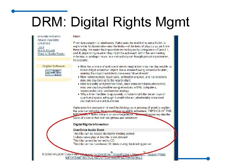 DRM: Digital Rights Mgmt 