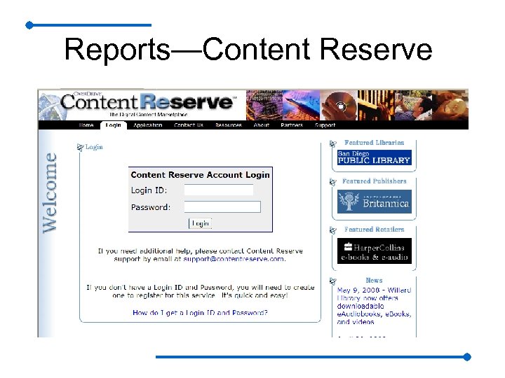 Reports—Content Reserve 