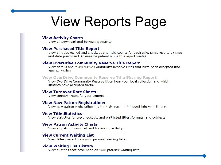 View Reports Page 