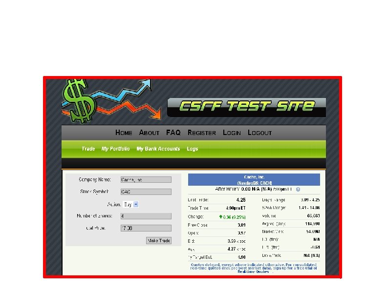 Test Bed Application 
