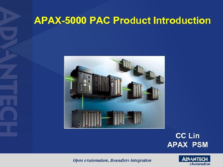 APAX-5000 PAC Product Introduction CC Lin APAX PSM 