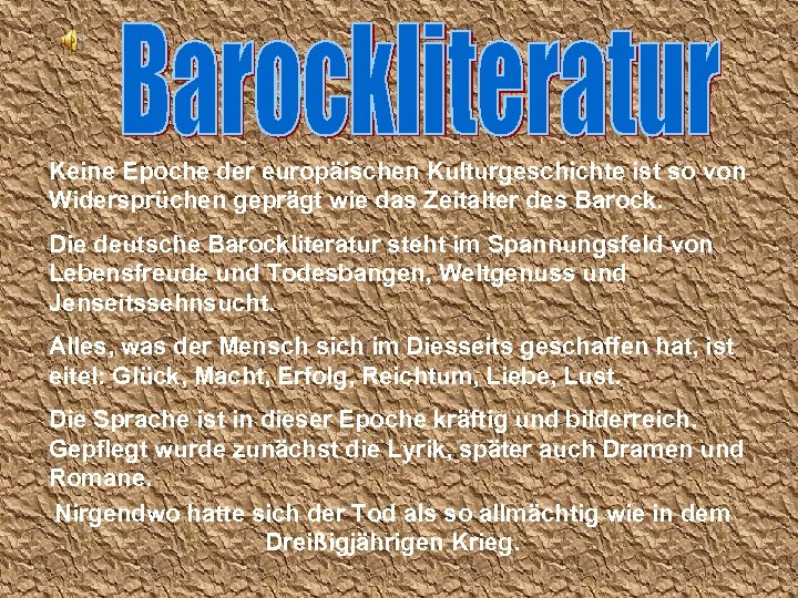 Keine Epoche der europäischen Kulturgeschichte ist so von Widersprüchen geprägt wie das Zeitalter des