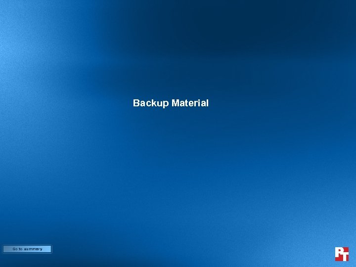 Backup Material Go to summary 