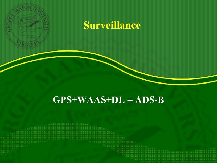 Surveillance GPS+WAAS+DL = ADS-B 
