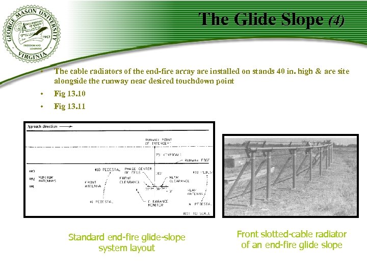 The Glide Slope (4) • The cable radiators of the end-fire array are installed