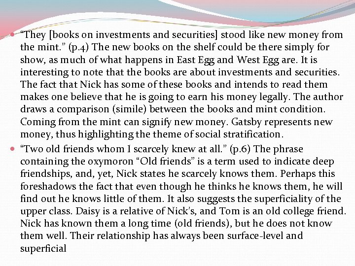  “They [books on investments and securities] stood like new money from the mint.