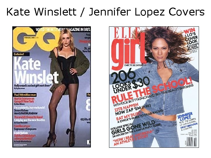 Kate Winslett / Jennifer Lopez Covers 