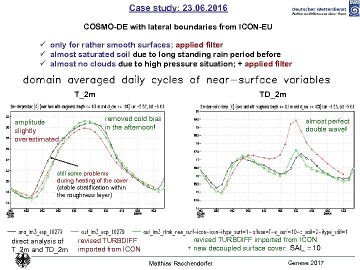 Case study: 23. 06. 2016 COSMO-DE with lateral boundaries from ICON-EU ü only for