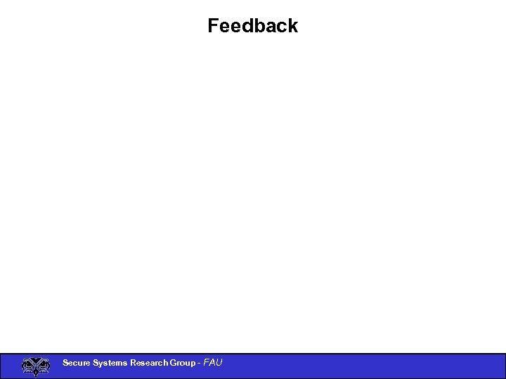Feedback Secure Systems Research Group - FAU 