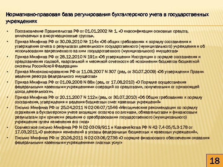 Право утверждения. Постановление правительства РФ 1 от 01.01.2002. Приказ о классификации основных средств. Нормативно правовая база регулирования бухучета. Классификация постановления правительства РФ.