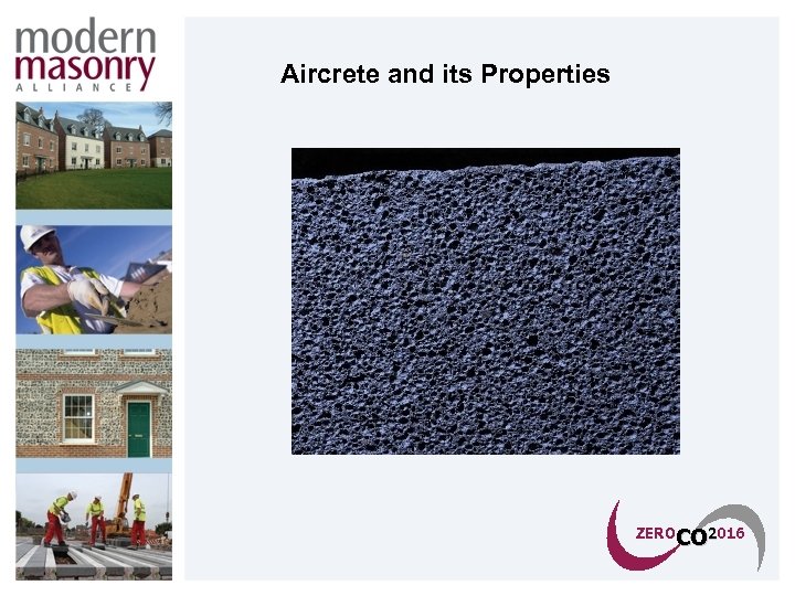 Aircrete and its Properties ZEROCO 2016 CO 