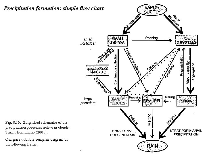 Precipitation formation: simple flow chart Fig. 8. 10. Simplified schematic of the precipitation processes