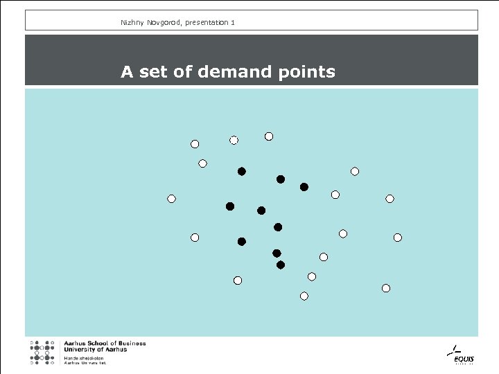 Nizhny Novgorod, presentation 1 A set of demand points 