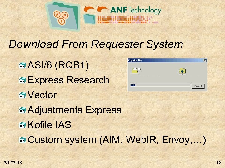 Download From Requester System ASI/6 (RQB 1) Express Research Vector Adjustments Express Kofile IAS
