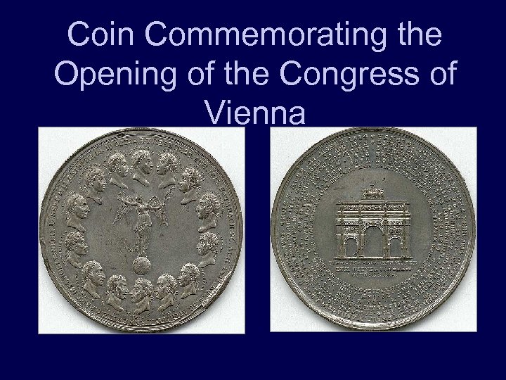 Coin Commemorating the Opening of the Congress of Vienna 