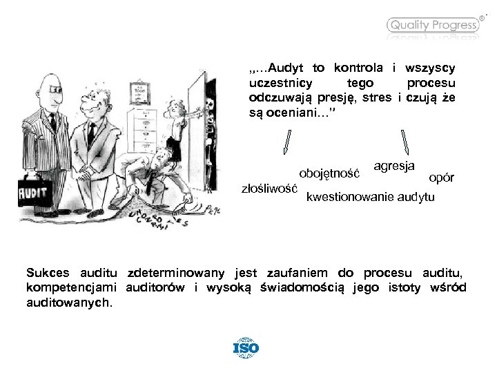 „…Audyt to kontrola i wszyscy uczestnicy tego procesu odczuwają presję, stres i czują że