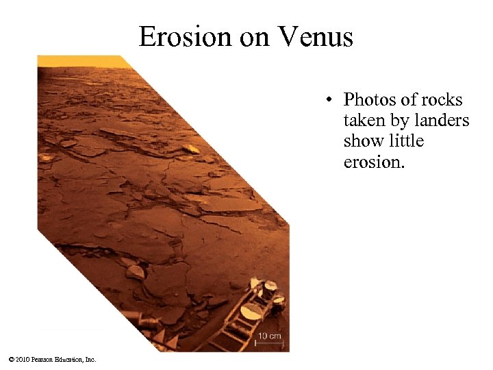 Erosion on Venus • Photos of rocks taken by landers show little erosion. ©