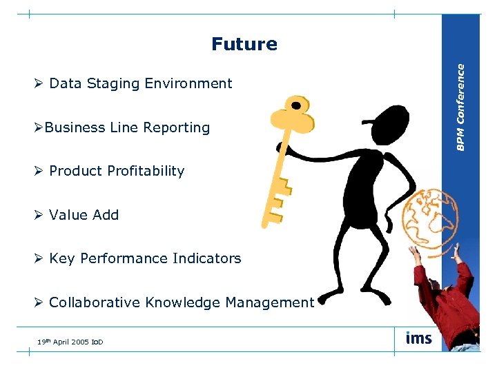 Ø Data Staging Environment ØBusiness Line Reporting Ø Product Profitability Ø Value Add Ø