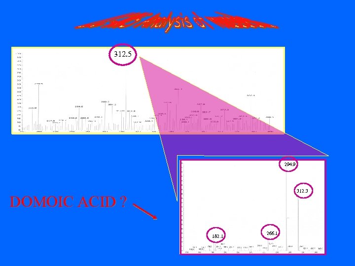 312. 5 294. 9 312. 3 DOMOIC ACID ? 182. 1 266. 1 