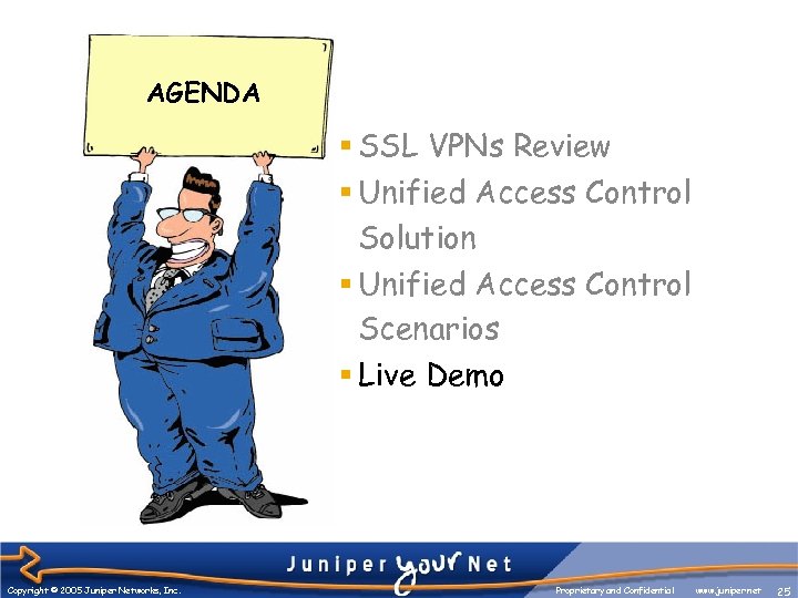 AGENDA § SSL VPNs Review § Unified Access Control Solution § Unified Access Control