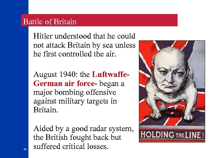  Battle of Britain Hitler understood that he could not attack Britain by sea