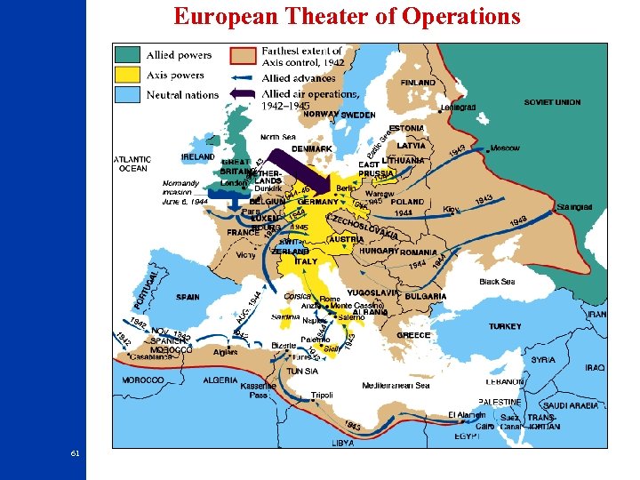 European Theater of Operations 61 