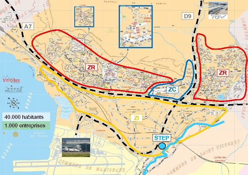 D 9 A 7 ZR ZR ZC 40. 000 habitants ZI 1. 000 entreprises