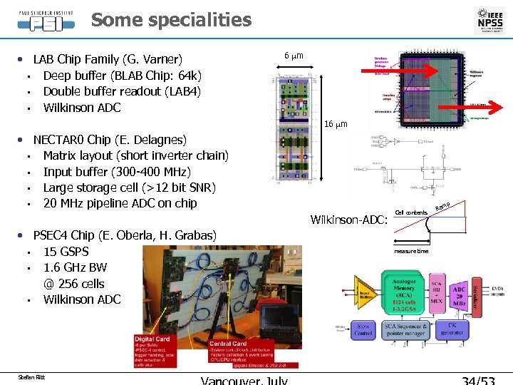 Some specialities • LAB Chip Family (G. Varner) • Deep buffer (BLAB Chip: 64