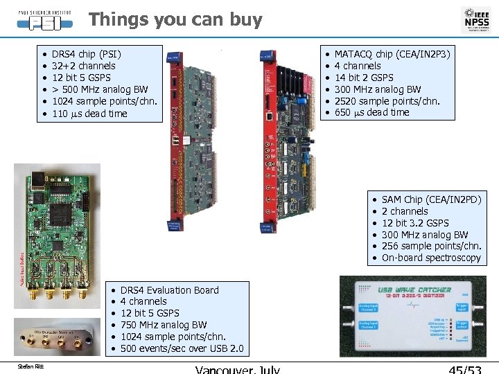 Things you can buy • • • DRS 4 chip (PSI) 32+2 channels 12