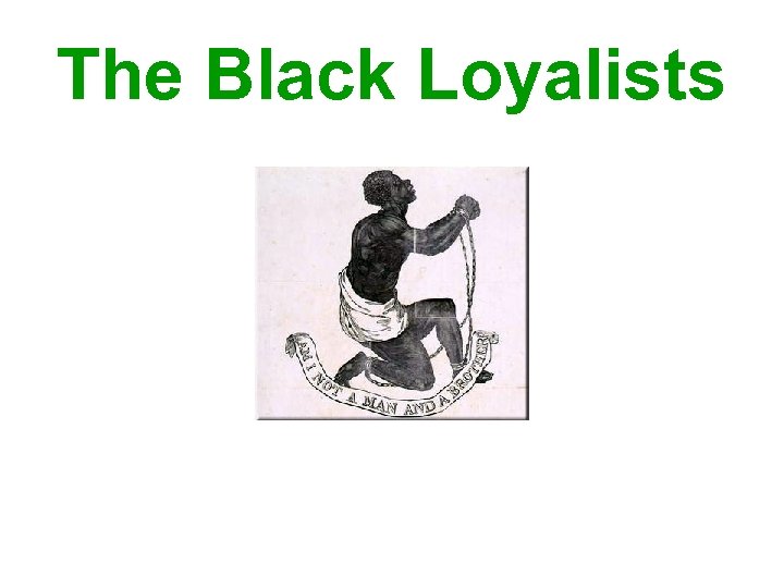 The Black Loyalists 