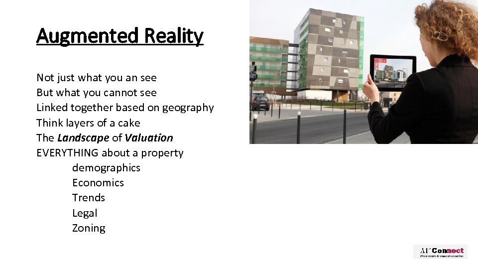 Augmented Reality Not just what you an see But what you cannot see Linked