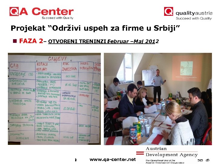 Projekat “Održivi uspeh za firme u Srbiji” n FAZA 2 – OTVORENI TRENINZI Februar