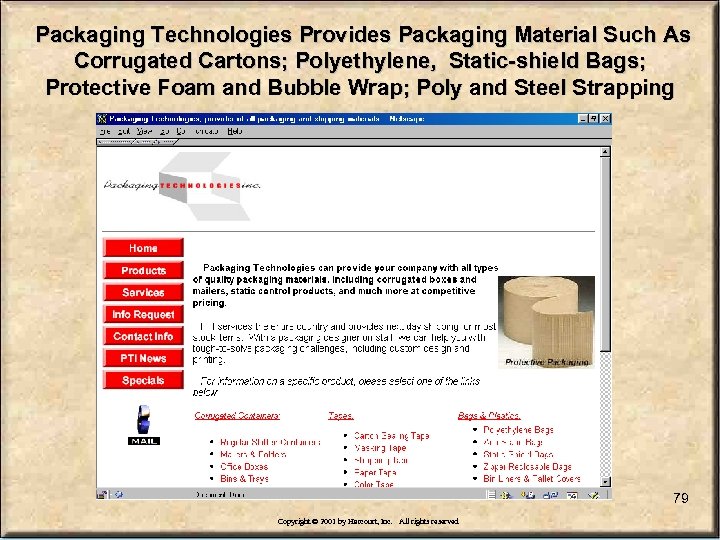 Packaging Technologies Provides Packaging Material Such As Corrugated Cartons; Polyethylene, Static-shield Bags; Protective Foam