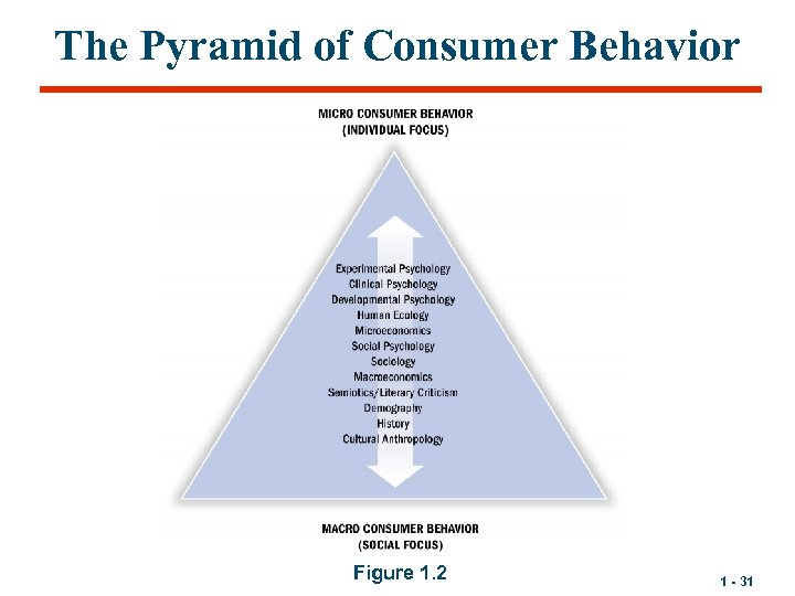The Pyramid of Consumer Behavior Figure 1. 2 1 - 31 