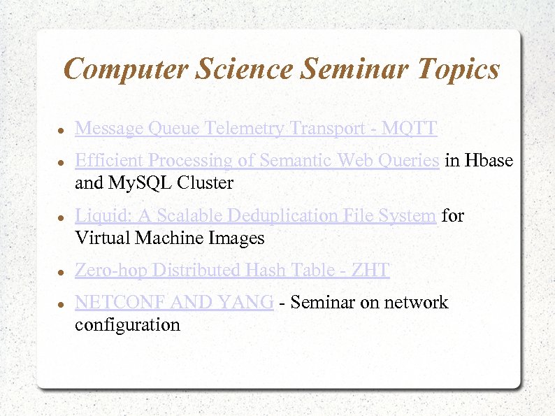 seminar topics ece latest