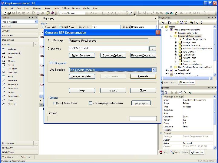 Requirements Model. eap http: //www. sparxsystems. com 