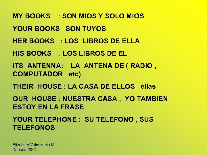 MY BOOKS : SON MIOS Y SOLO MIOS YOUR BOOKS SON TUYOS HER BOOKS