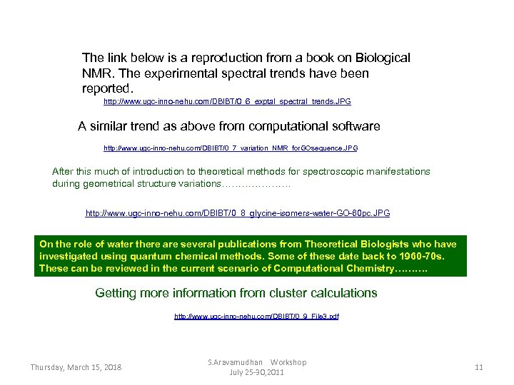 The link below is a reproduction from a book on Biological NMR. The experimental