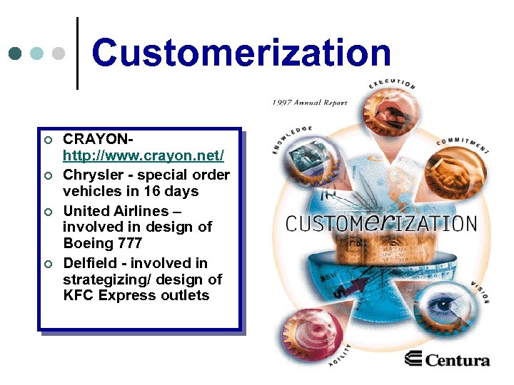 Customerization ¢ ¢ CRAYONhttp: //www. crayon. net/ Chrysler - special order vehicles in 16