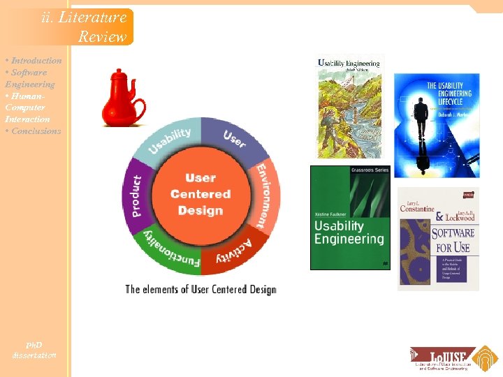 ii. Literature Review • Introduction • Software Engineering • Human. Computer Interaction • Conclusions