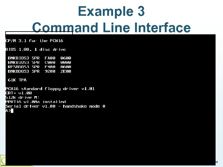Example 3 Command Line Interface © Franz J. Kurfess 48 
