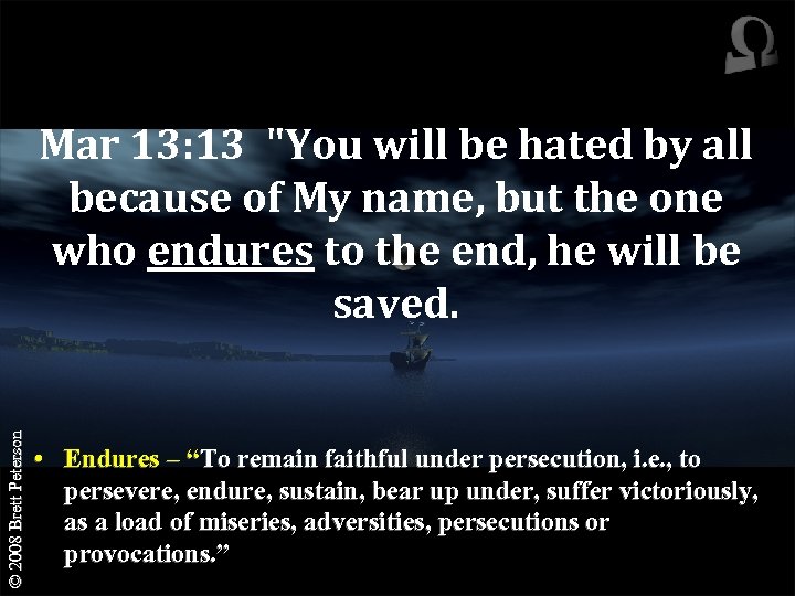 © 2008 Brett Peterson Mar 13: 13 