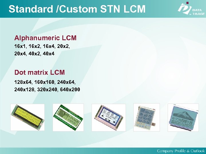 Standard /Custom STN LCM Alphanumeric LCM 16 x 1, 16 x 2, 16 x