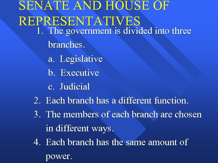 CHAPTER 5 A THE LEGISLATIVE BRANCH SECTIONS 1